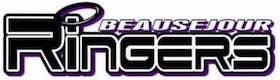 Beausejour Ringers Ringette purple and grey team logo